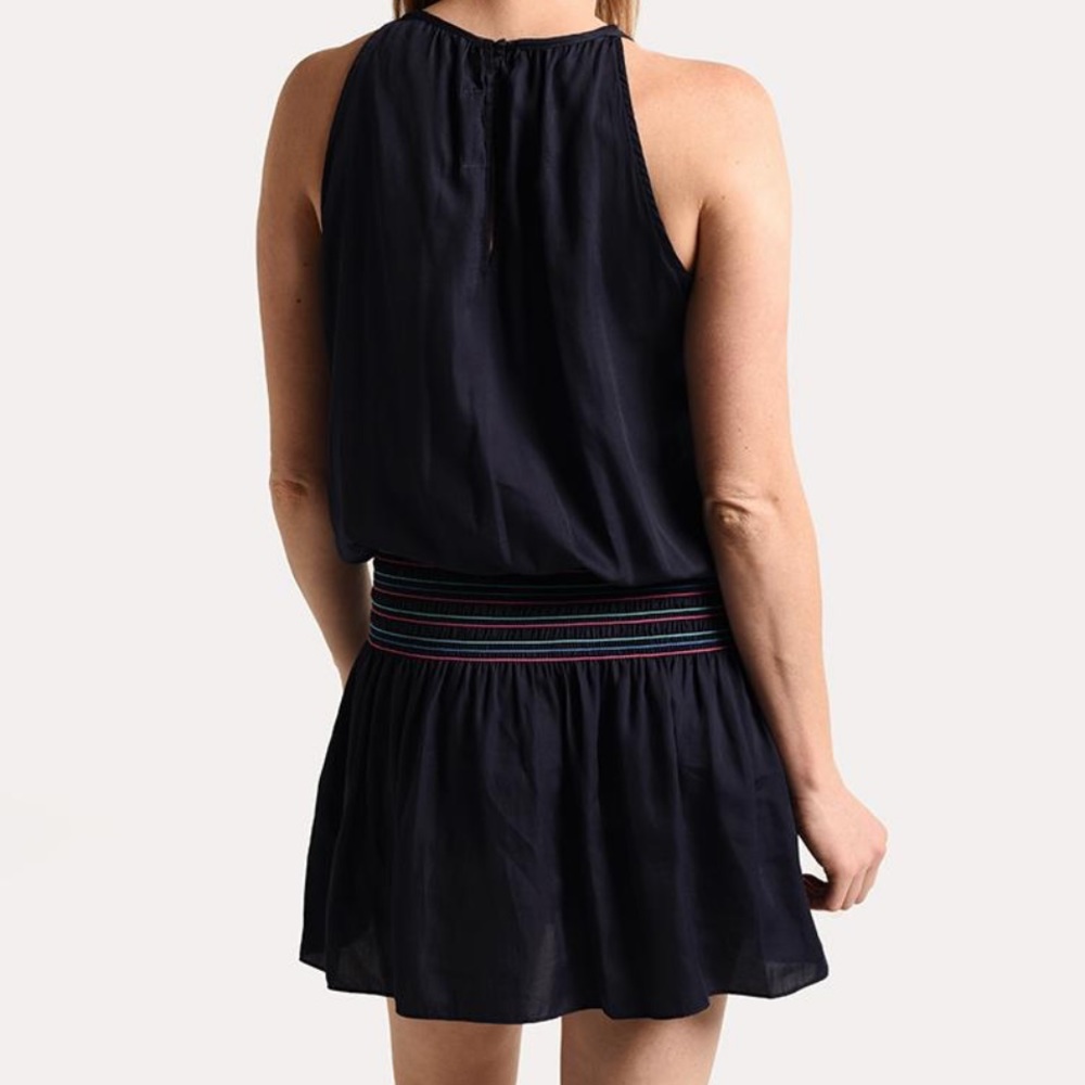 DO+BE mini dress with smocked waist and button back - Picture 2 of 7